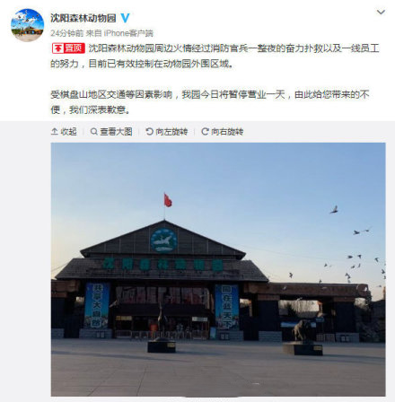 沈阳棋盘山发生火灾最新进展: 仍在扑救暂无人员伤亡