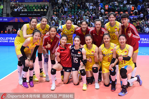 世界女排联赛香港站:朱婷18分 中国3-0胜日本